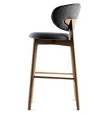 Estetica home Estetica home Capri gestoffeerde houten kruk