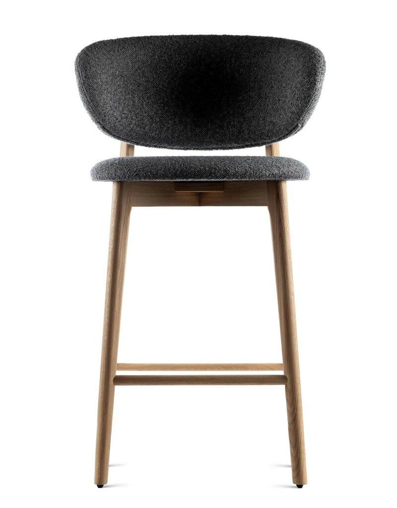 Estetica home Estetica home Capri gestoffeerde houten kruk