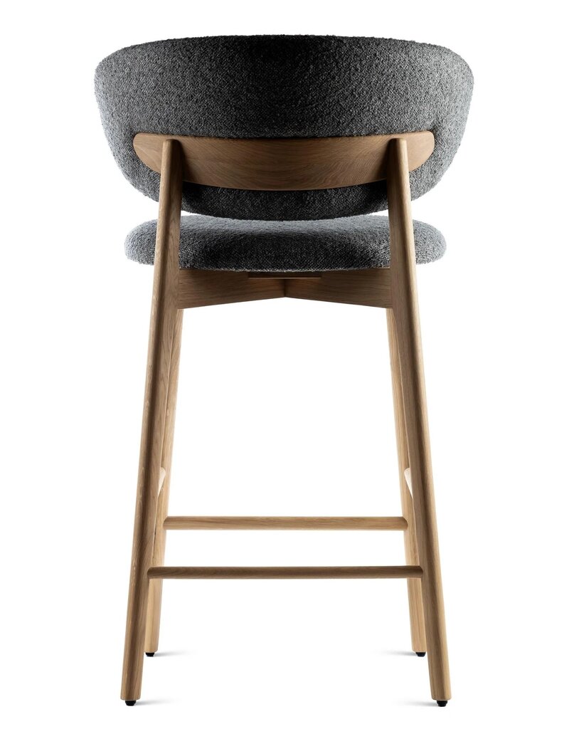 Estetica home Estetica home Capri gestoffeerde houten kruk