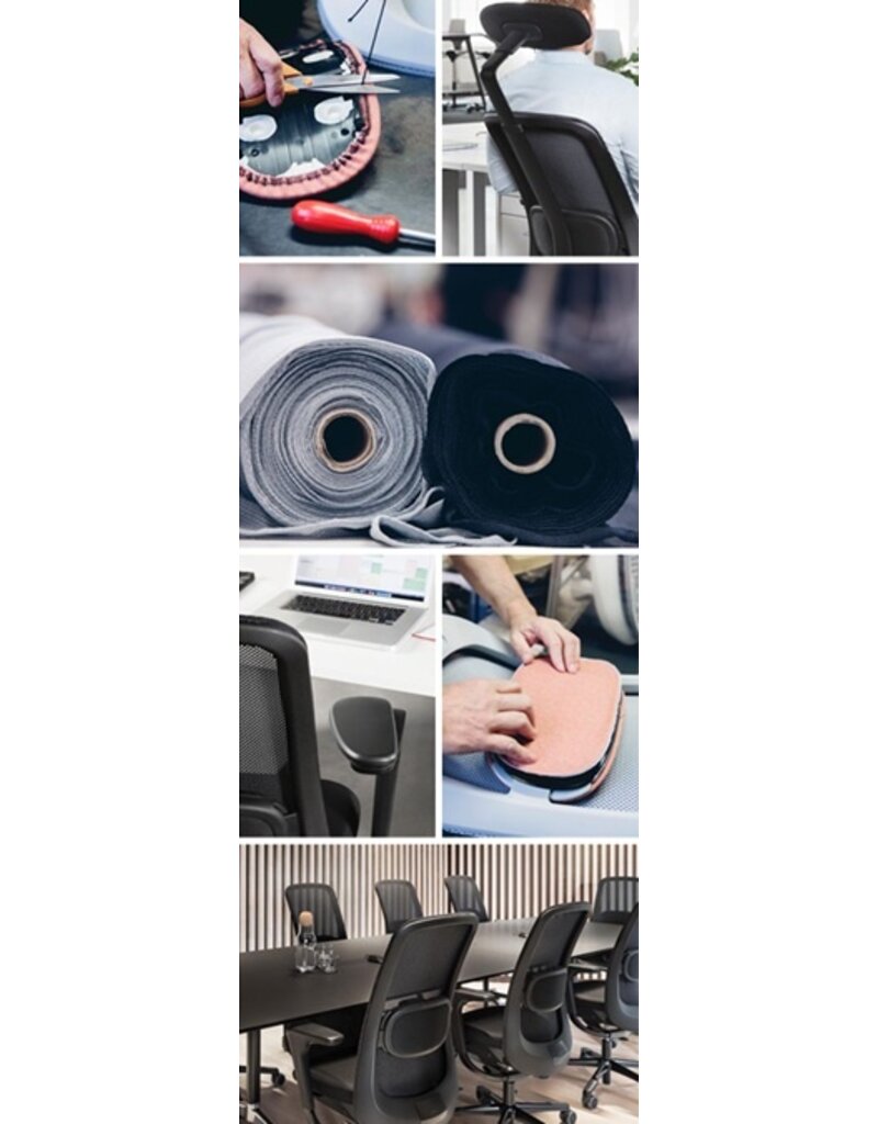 HÅG HAG Sofi bureaustoel incl. armleuningen, stoffen bekleding