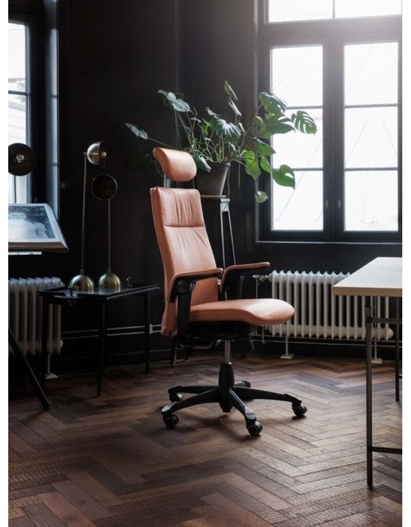 HÅG HAG Tribute 9021 luxe leren bureaustoel met hoge rugleuning