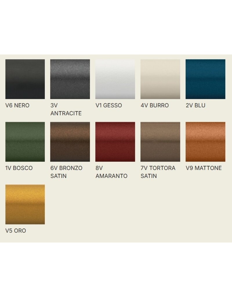 Quinti Quinti Gronda ronde eet- en vergadertafel met metalen poot