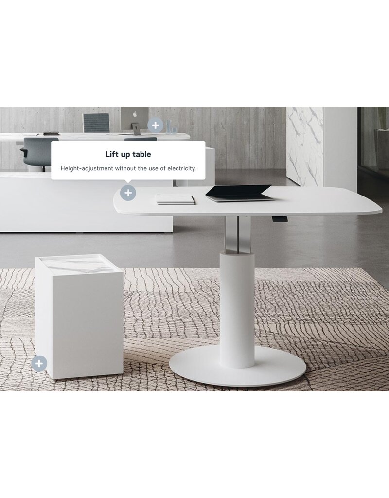 Fantoni Fantoni Meet Up vergadertafel hoogte verstelbaar