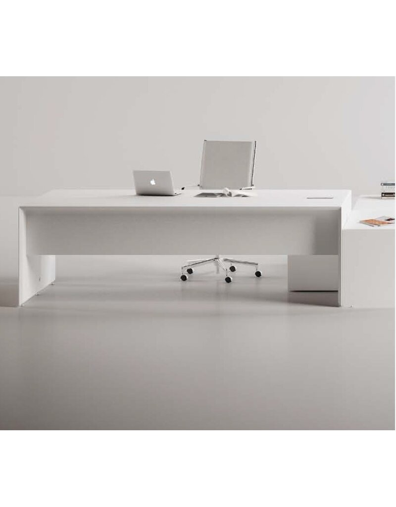 Fantoni Fantoni Quaranta5 2-persoons dubbel bureau hoogteverstelbaar, bladdiepte 75 cm