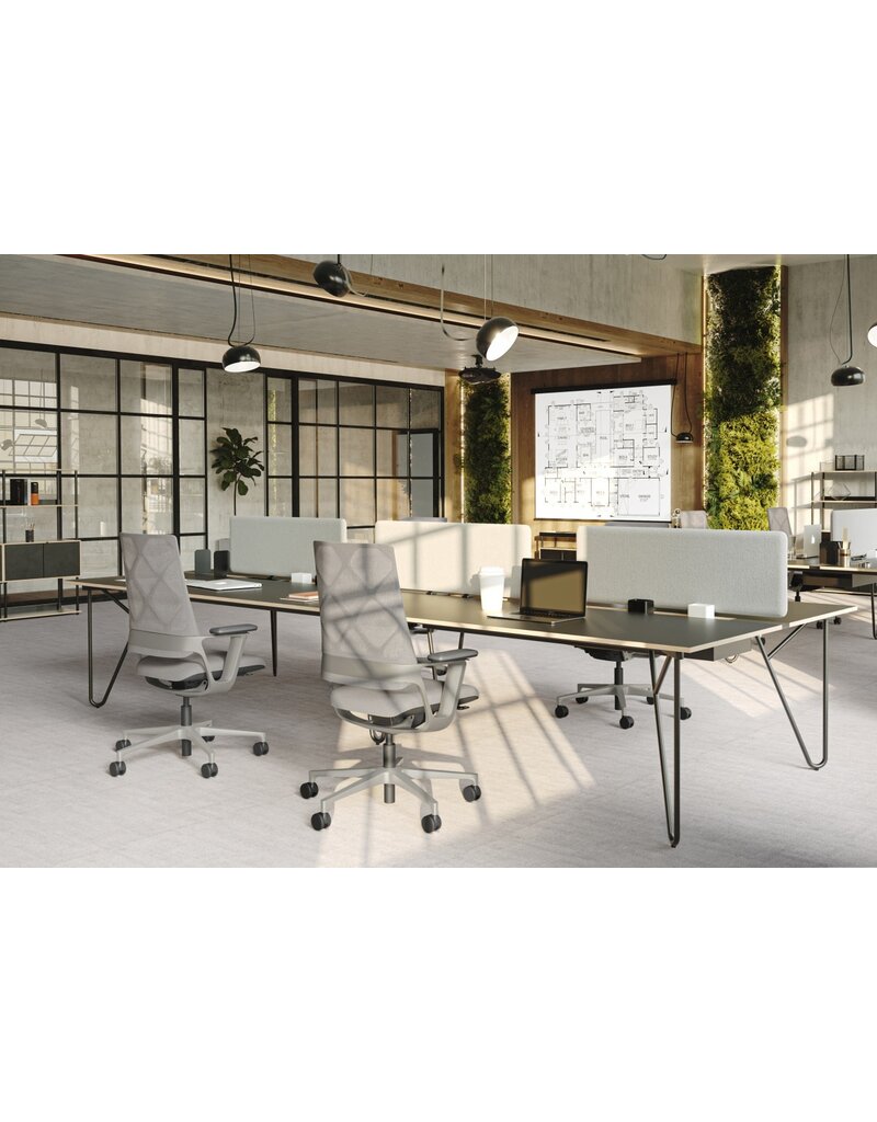 Klöber Klober Connex taupe bureaustoel met netrug