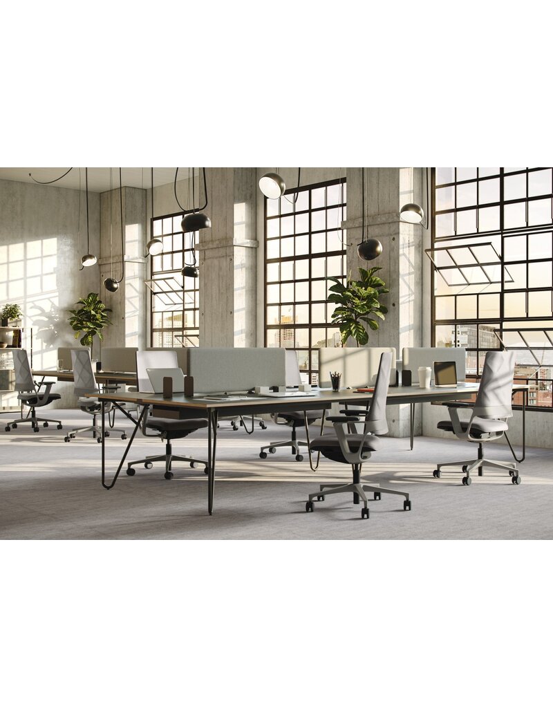 Klöber Klober Connex taupe bureaustoel met netrug