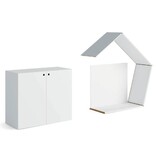 Fantoni Fantoni Quaranta5 lage kast met deuren (56cm hoog)