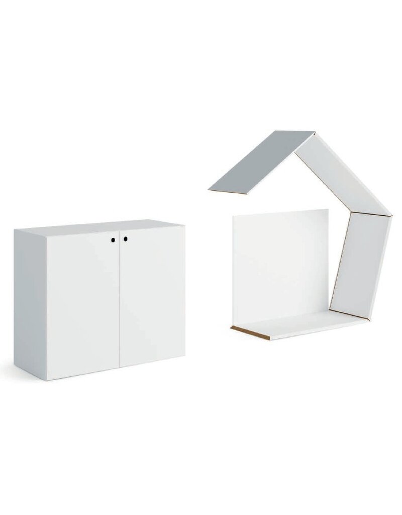 Fantoni Fantoni Quaranta5 lage kast met deuren (56cm hoog)