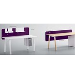 Fantoni Fantoni Woods bureaueiland lang