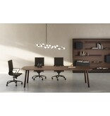 Fantoni Fantoni Woods bureaueiland lang