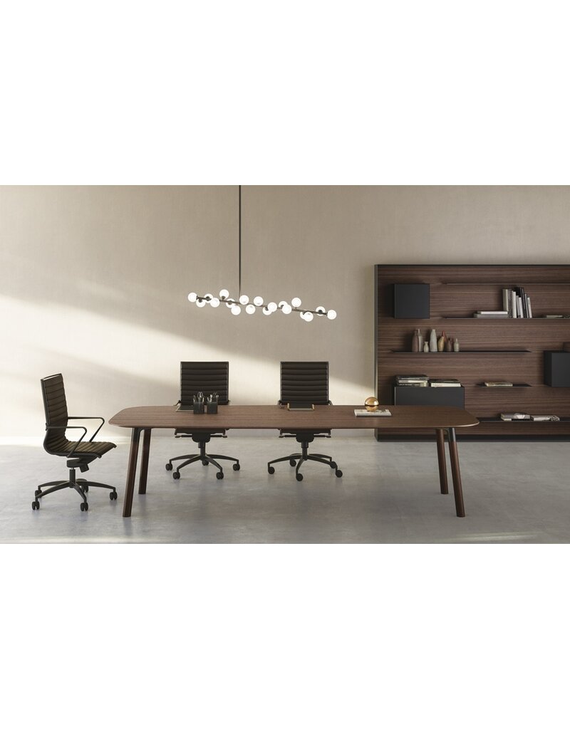 Fantoni Fantoni Woods bureaueiland lang