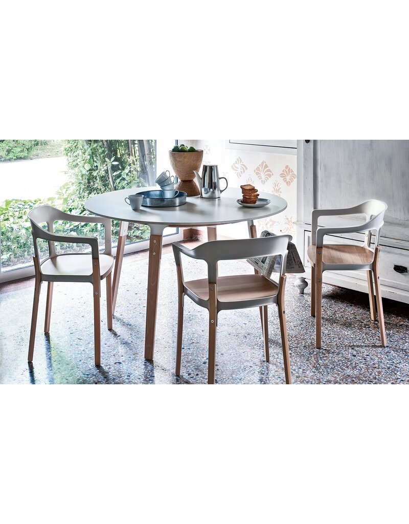 Magis Magis Steelwood stoel met houten poten