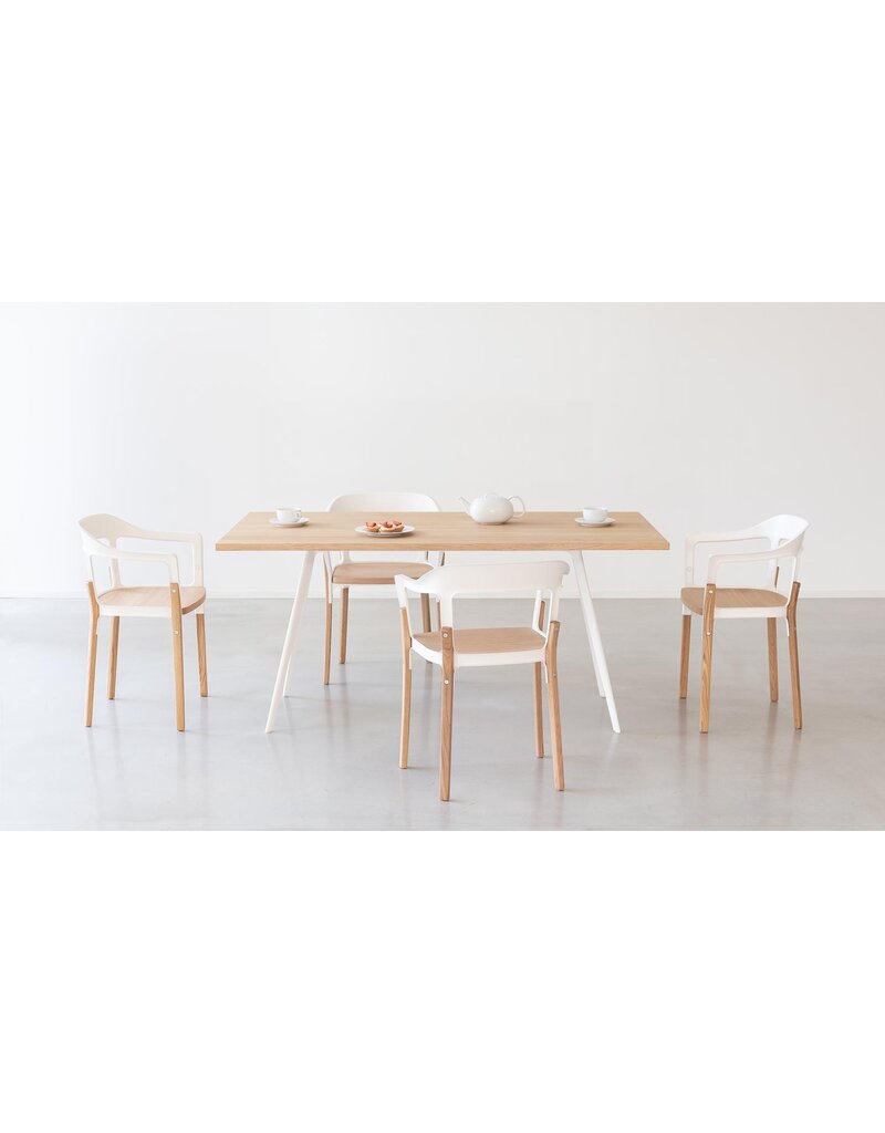 Magis Magis Steelwood stoel met houten poten