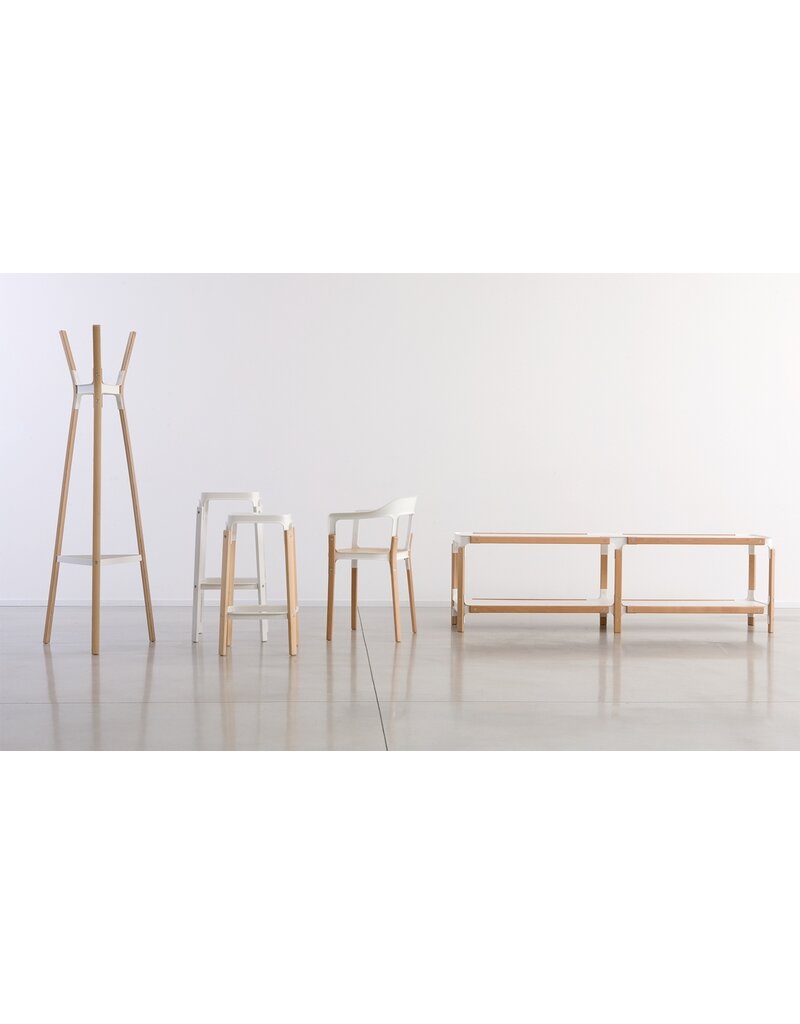 Magis Magis Steelwood stoel met houten poten