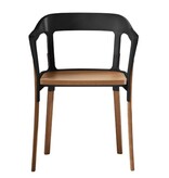 Magis Magis Steelwood stoel met houten poten