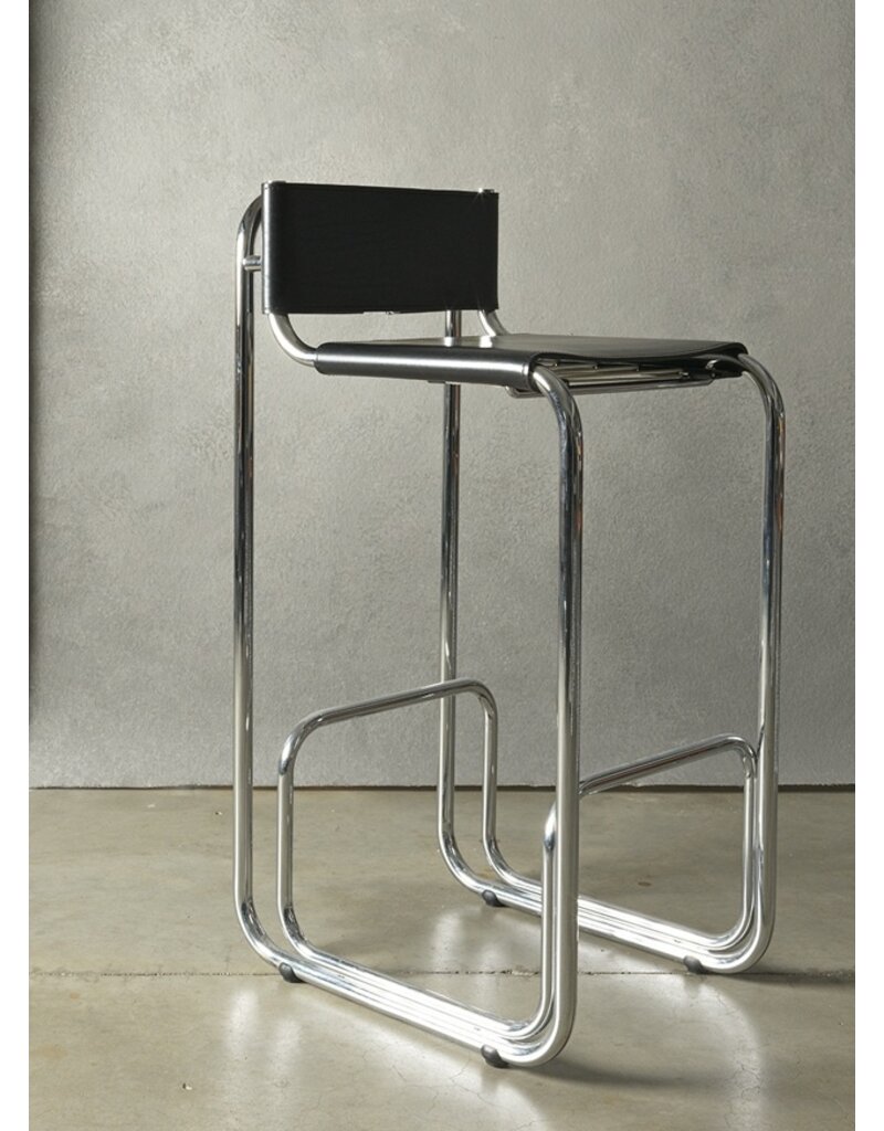 Be. Classics Be Classic Stool  kruk CG70-H76 Chrome Leather