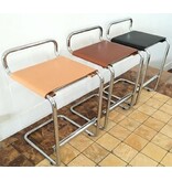 Be. Classics Be Classic Stool  kruk CG70-H67 Chrome Leather