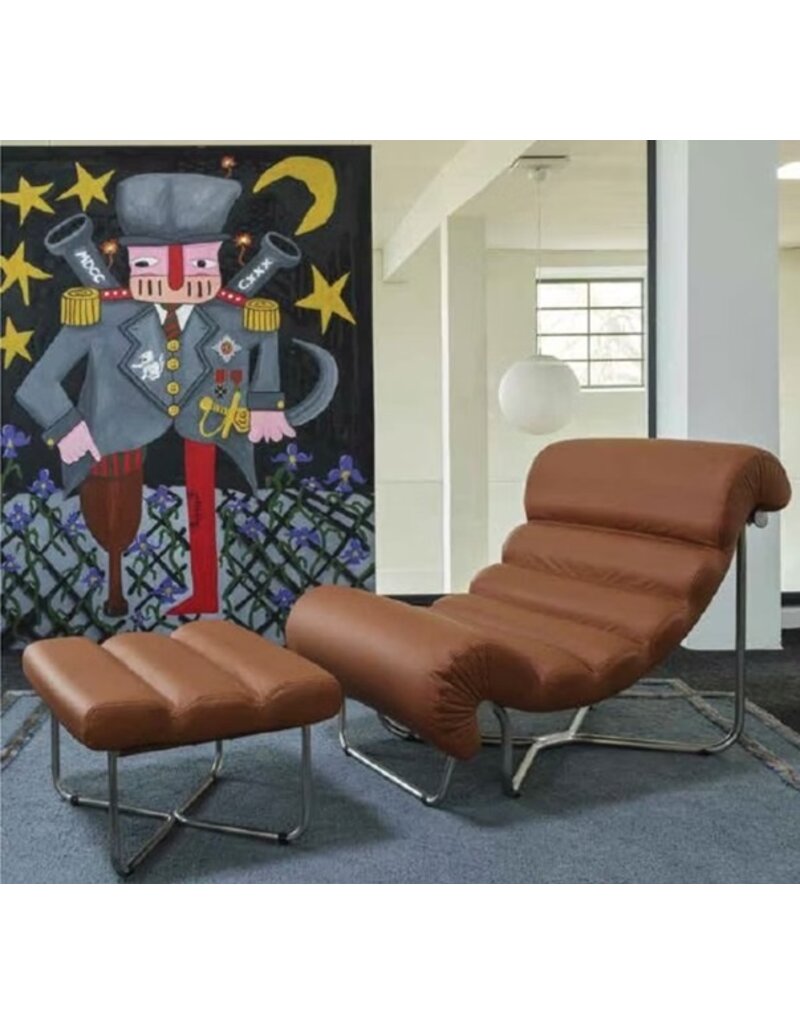 Be. Classics Be Classic Chair Georges Lounge Chair + Ottoman design stoel leder