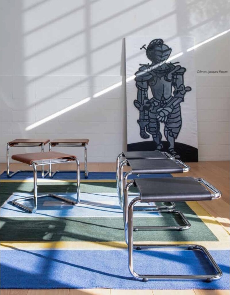 Be. Classics Be Classic Tabouret lage kruk CG71-A-H40 Chrome Leather