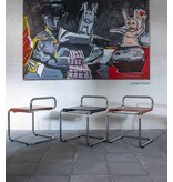 Be. Classics Be Classic Tabouret lage  kruk met rugleuning CG71-B-H40 Chrome Leather