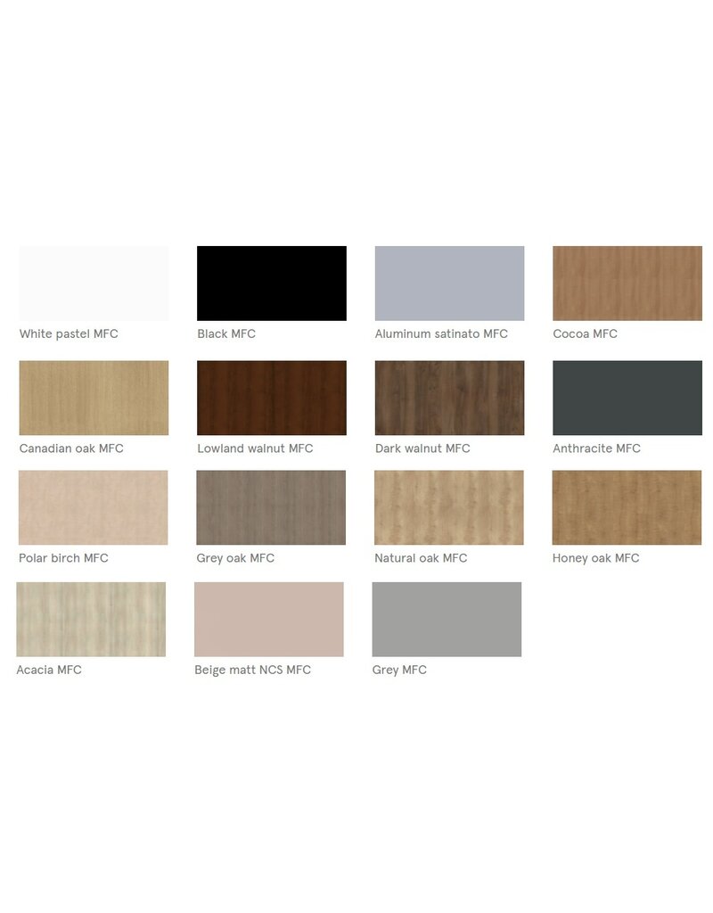 MDD MDD Tack modulaire vergadertafel met ronde poten