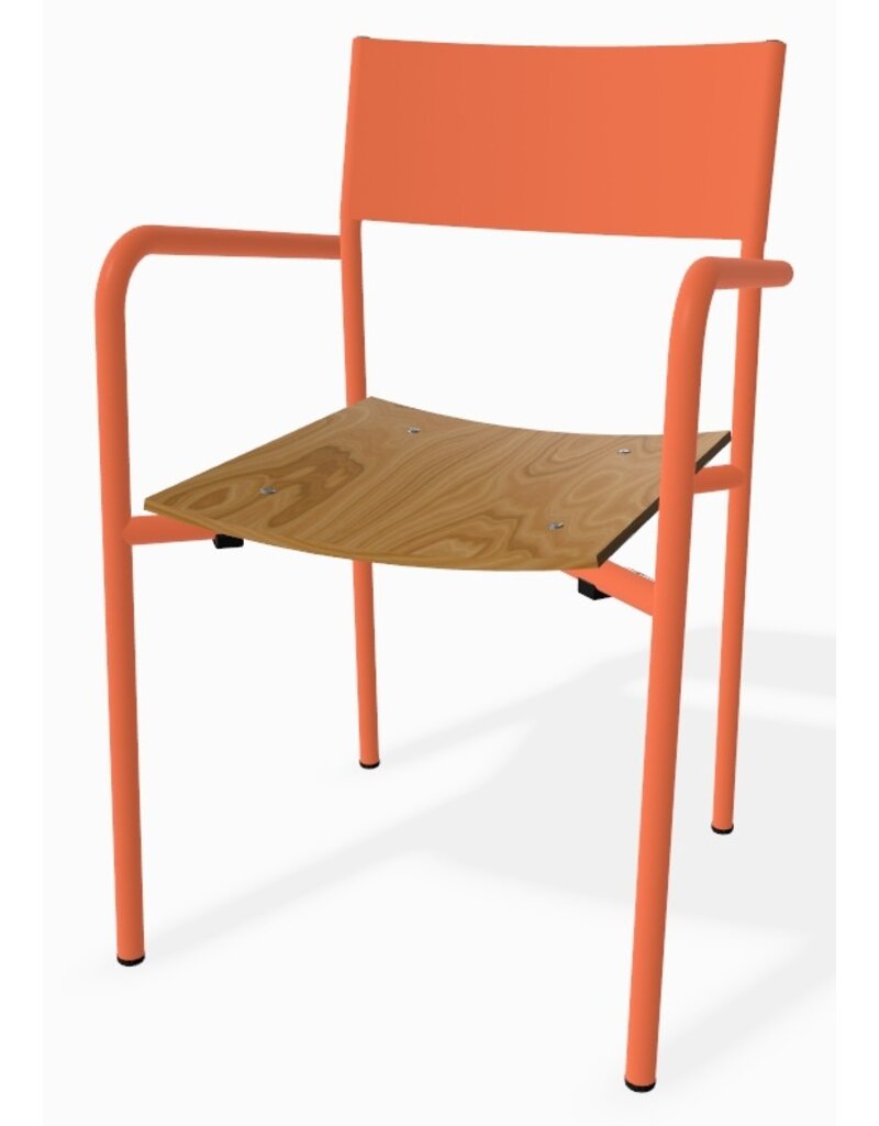 Adico Adico Realizador terrasstoel stapelbaar, houten zitting