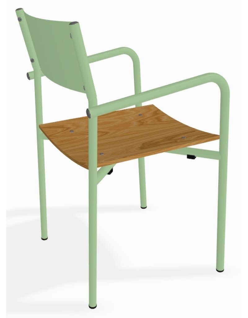 Adico Adico Realizador terrasstoel stapelbaar, houten zitting