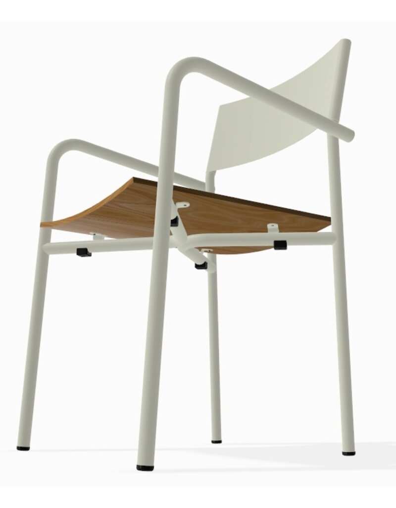 Adico Adico Realizador terrasstoel stapelbaar, houten zitting