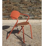 Adico Adico Arpa 1 terrasstoel stapelbaar, houten zitting