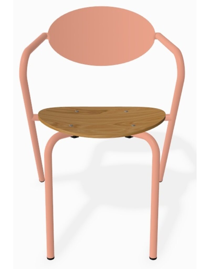 Adico Adico Arpa 1 terrasstoel stapelbaar, houten zitting