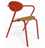 Adico Adico Arpa 1 terrasstoel stapelbaar, houten zitting