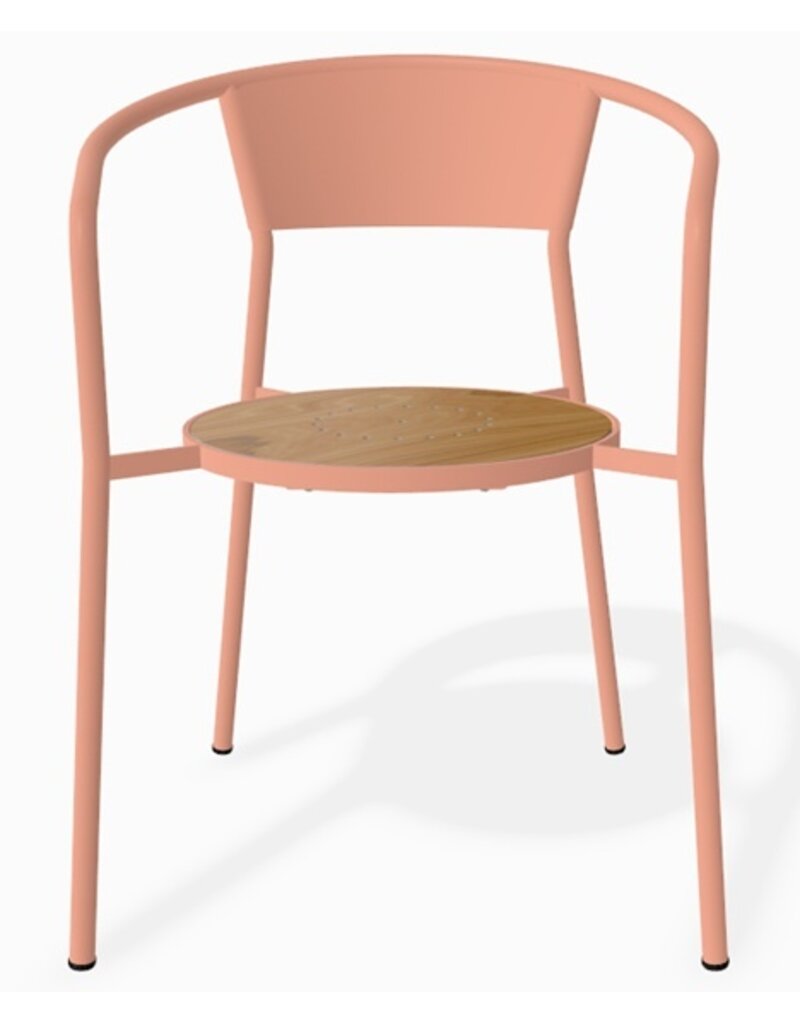 Adico Adico Andaluza terrasstoel stapelbaar, houten zitting