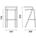 Adico Adico barkruk 5008-B stapelbaar