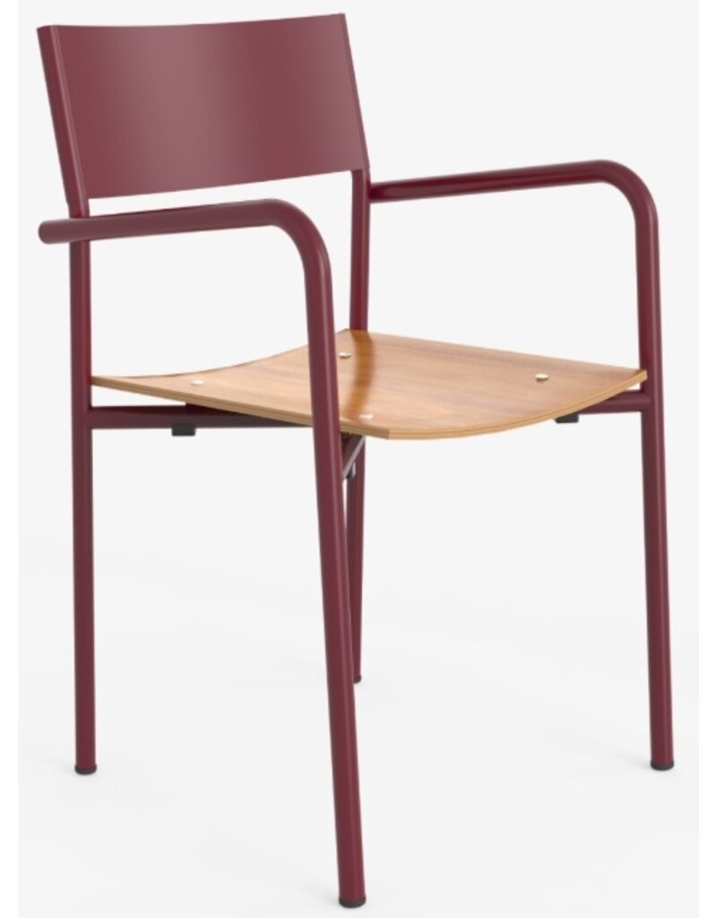 Adico Adico Realizador terrasstoel stapelbaar, houten zitting