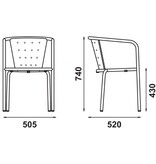Adico Adico terrasstoel 508 stapelbaar
