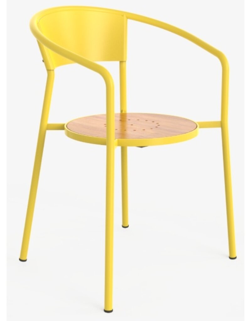 Adico Adico Andaluza terrasstoel stapelbaar, houten zitting