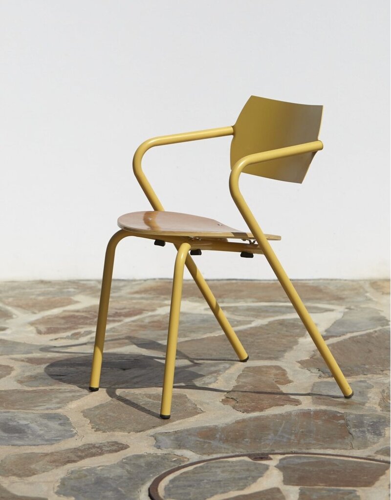 Adico Adico Arpa 2 terrasstoel stapelbaar, houten zitting