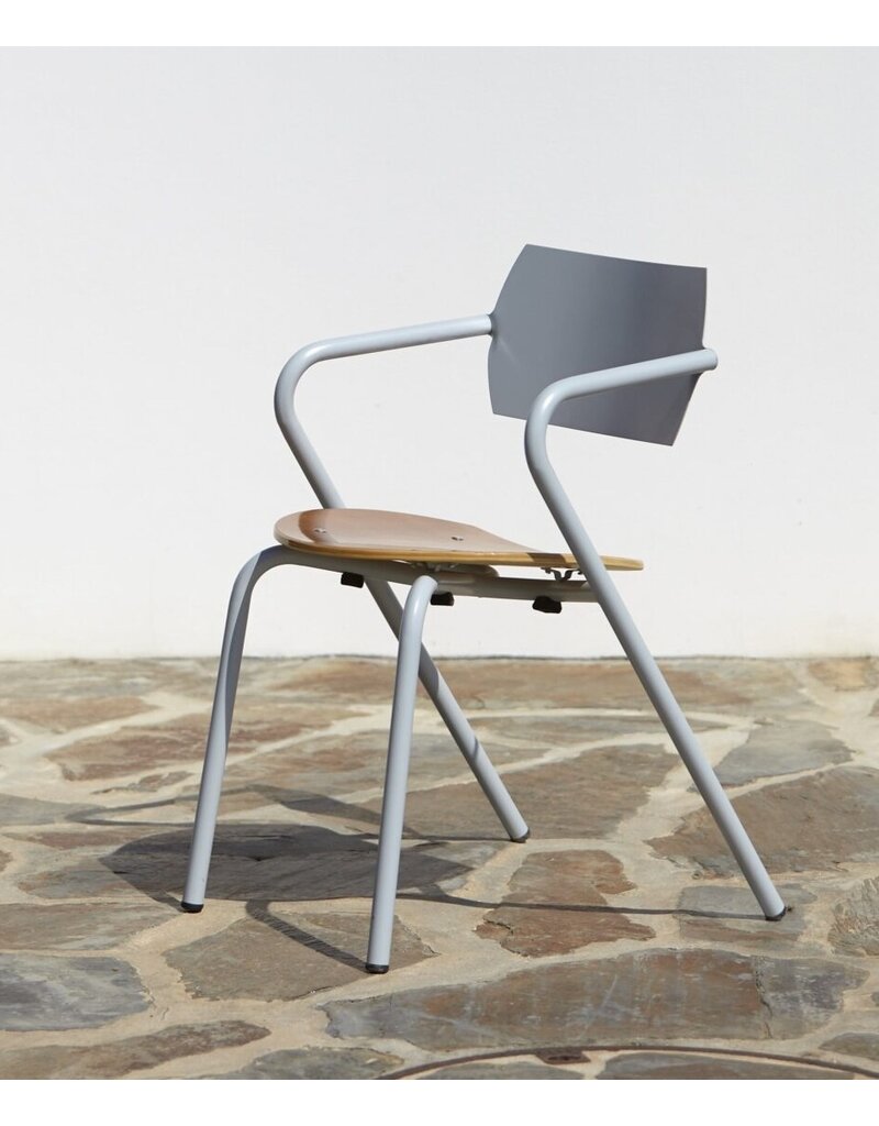 Adico Adico Arpa 2 terrasstoel stapelbaar, houten zitting