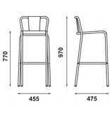Adico Adico barkruk 786-B stapelbaar