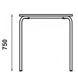 Adico Adico 5028 terrastafel  Izombé hout stapelbaar