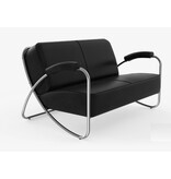 Adico Adico 298 bank in eco-leer, metalen buizen frame