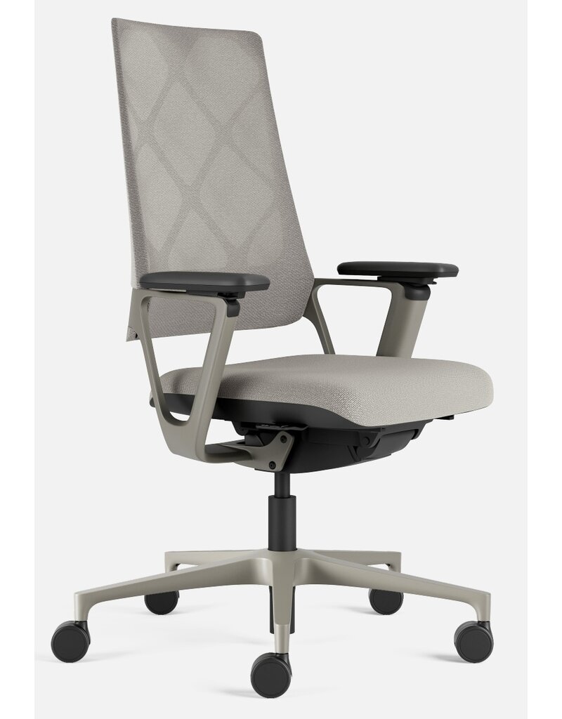 Klöber Klober Connex taupe bureaustoel met netrug