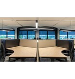 Voortman kantoormeubelen Voortman Hi-Tee zit-sta  3 persoons bureau