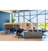 Voortman kantoormeubelen Voortman Hi-Tee zit-sta  3 persoons bureau