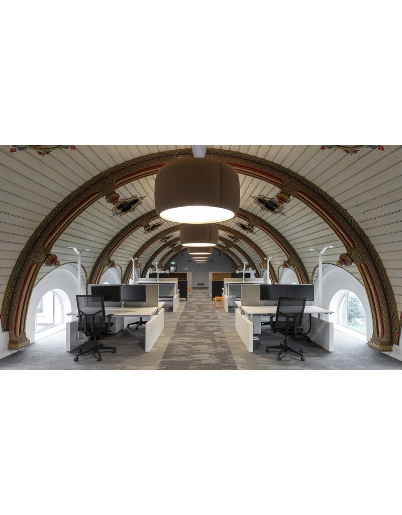 Voortman kantoormeubelen Voortman Hi-Tee elektrisch duo werkplek gesloten zijkanten