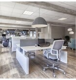 Voortman kantoormeubelen Voortman Hi-Tee elektrisch duo werkplek gesloten zijkanten