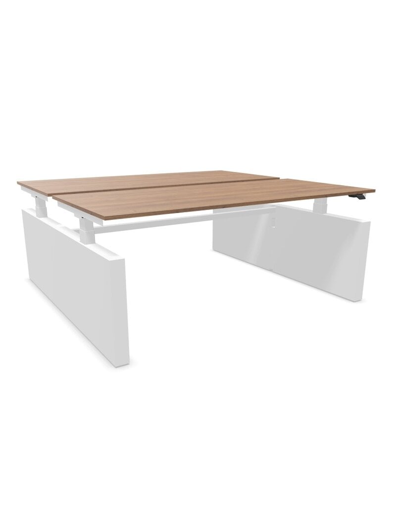 Voortman kantoormeubelen Voortman Hi-Tee elektrisch duo werkplek gesloten zijkanten