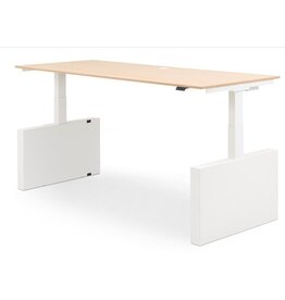 Voortman kantoormeubelen Voortman Hi-Tee zit-sta bureau met wangen