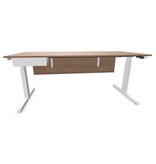 Voortman kantoormeubelen Voortman Hi-Tee zit-sta bureau met vast ladeblok