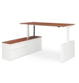 Voortman kantoormeubelen Voortman Hi-Tee verstelbaar bureau met vast dressoir